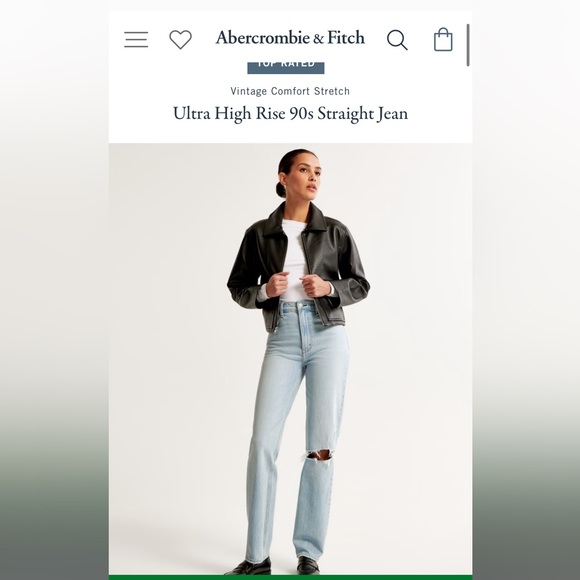 Abercrombie & Fitch 90’s straight ultra high rise jeans - Picture 4 of 4